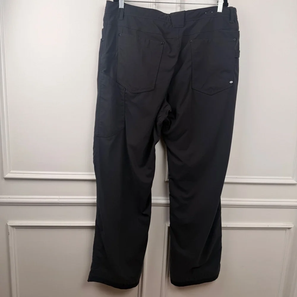 686 Everywhere Multi Pants Mens 38x34 Charcoal Stretch Ten Pocket Hiking Travel